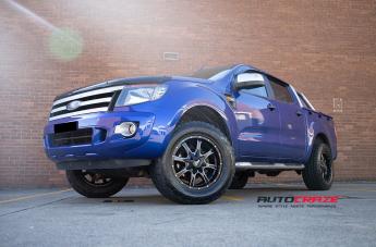 FORD RANGER MO970 SATIN BLACK MILLED ACCENTS
